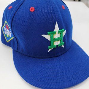 New Era 59FIFTY Houston Astros Fitted Hat 7 3/4 Cooperstown Collection